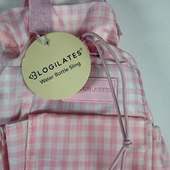 Blogilates Water Bottle Sling - Pink Gingham - Picture 7 of 10